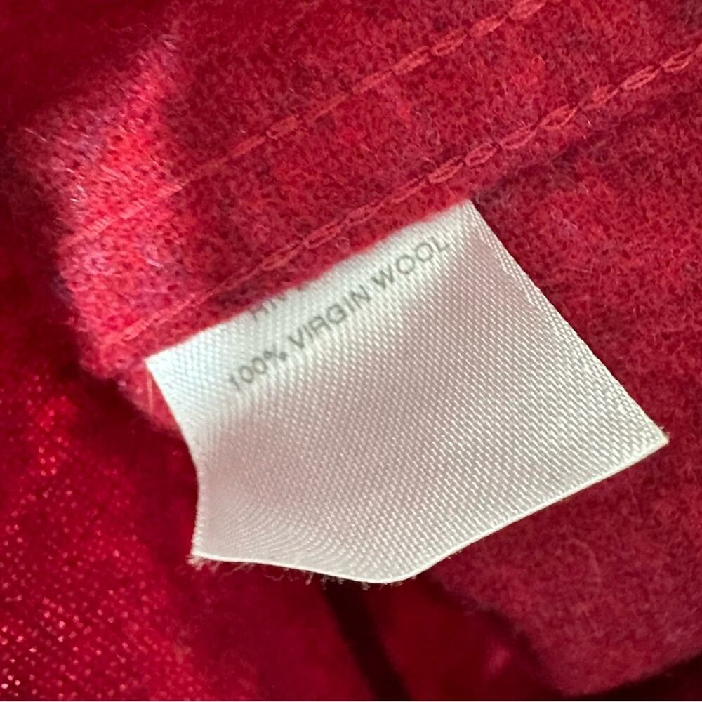 Pendleton Red Virgin Wool Button Front Long Sleev… - image 3